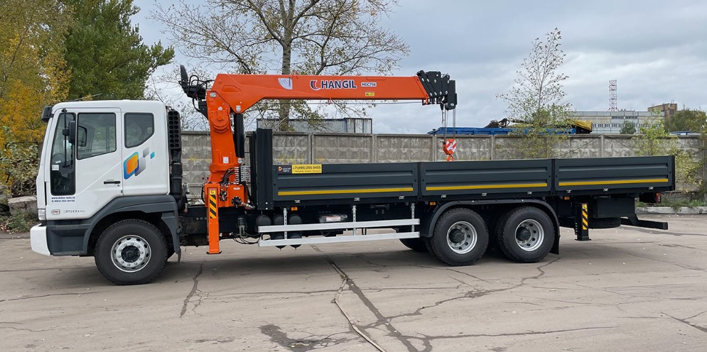 ТС с бортовой платформой и КМУ на шасси Daewoo Novus